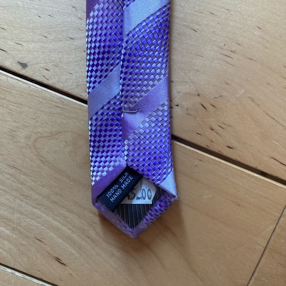 Delahaye London Collection by Izac4men men’s neck tie - purple - Picture 8 of 9
